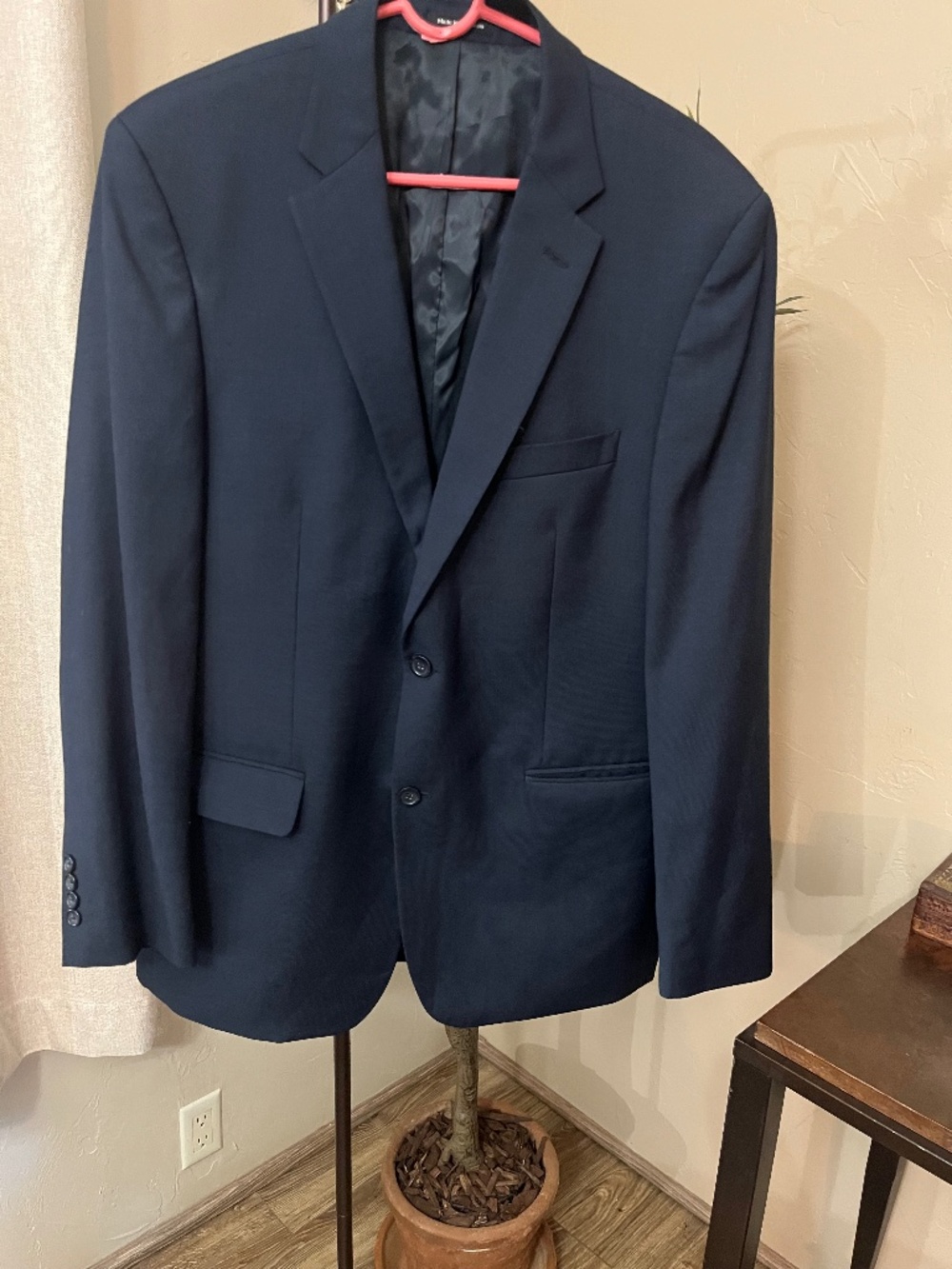 Pronto Uomo Platinum Navy Blazer 100% wool 42 long